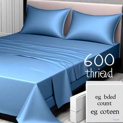 600 Thread Count EG Sheet - 100% Cotton Sateen Weave for Luxury Bedding