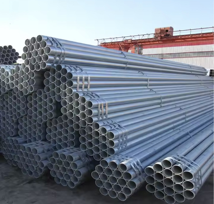Tubos metálicos galvanizados de aço galvanizados circulares retangulares laminados a quente