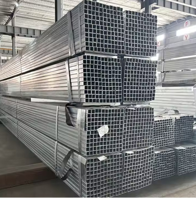 Q235 Tubos galvanizados de caixa de espessura de 38 mm com técnica ERW