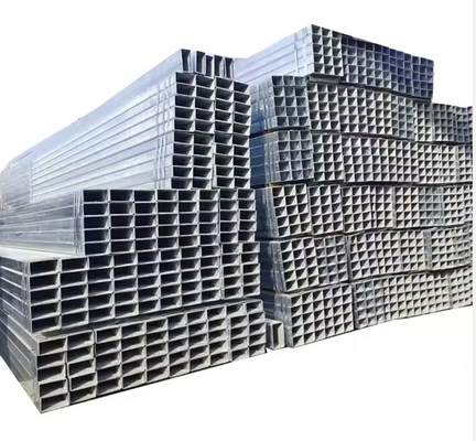 Tubos retangulares galvanizados quadrados de 6 m para estruturas de aço