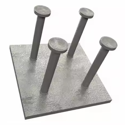Placas de aço carbono de base metálica quadrada Placas de aço de base com revestimento em pó