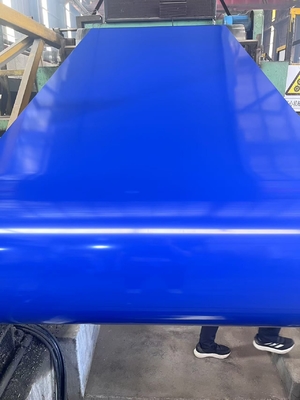 COLOR aço PPGI 0,09-0,7 espessura TDC51D chapas de aço galvanizado pré-pintado bobina de cor com cor azul anti-corrosiva forte